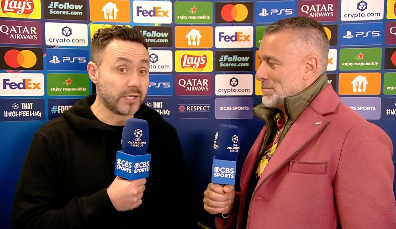 B体育官方入口-德泽尔比：我们的进攻方式不对，下半场出现机会但没有把握住